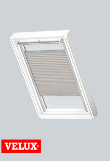 Flying Pleated, 1284 Grey - VELUX Loft Blind